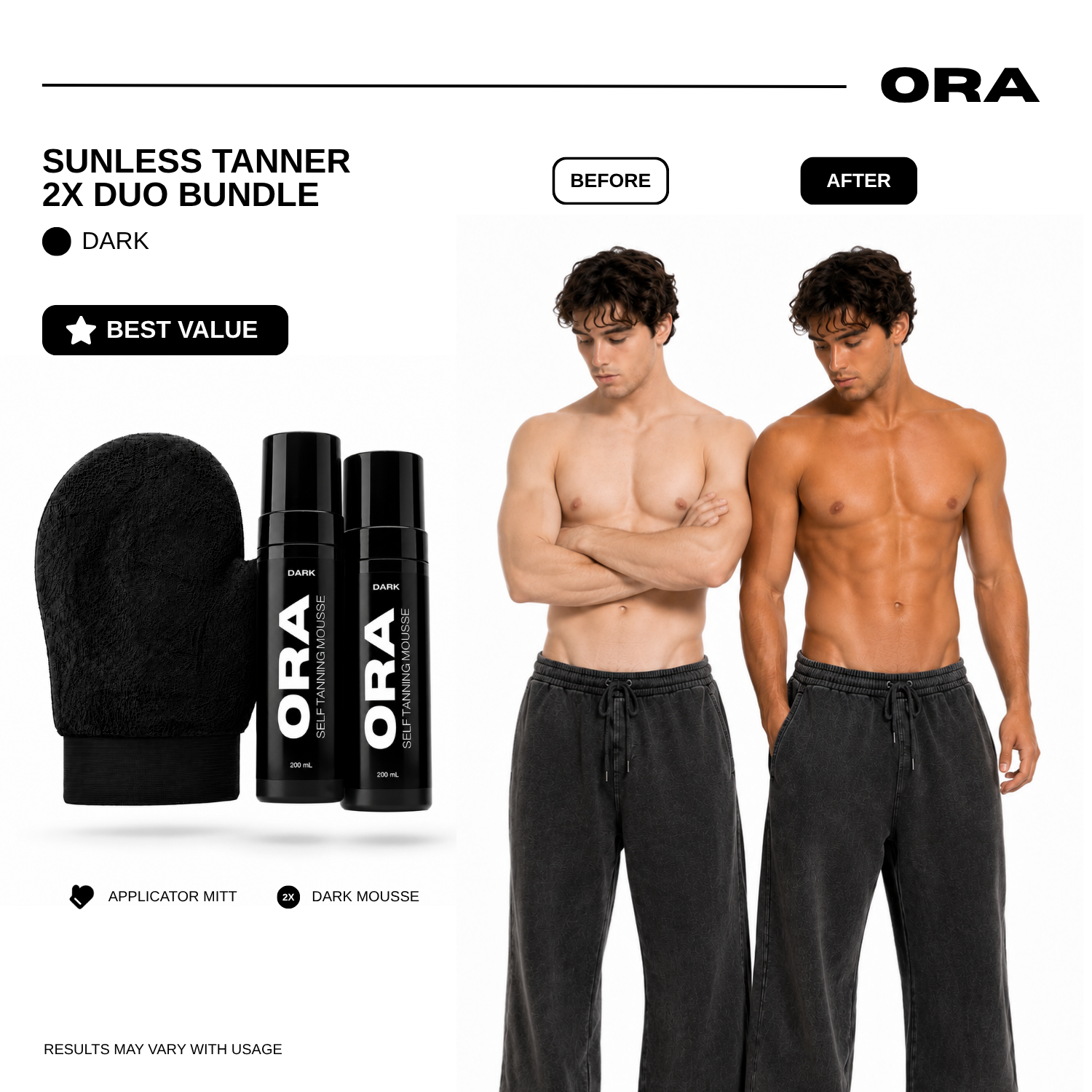 Dark Sunless Tanner Duo Bundle
