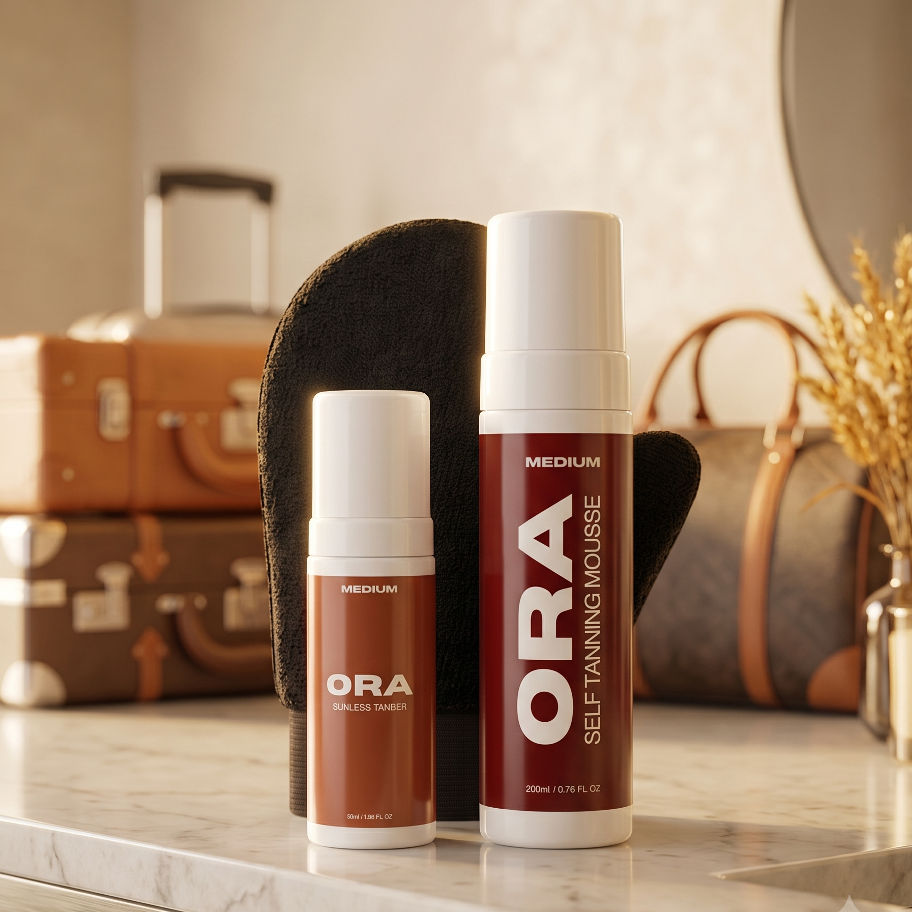 Medium Sunless Tanner Travel Bundle